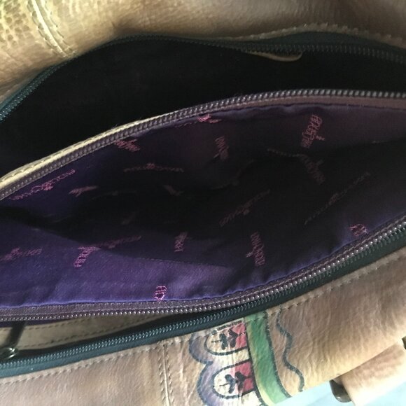 Anuschka Handpainted Leather Satchel w/ Detachable Strap - Picture 15 of 16